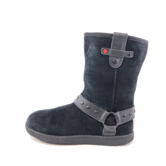 UGG I Heart Rock 'n Roll Harness Winter Boots Kids 4 - Picture 1 of 14